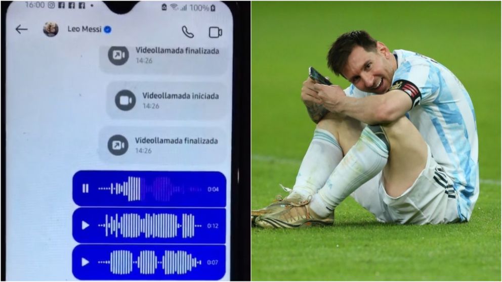 Peque�o recibi� su primer celular y llen� de mensajes a Messi: "Soy tu fan N�1"