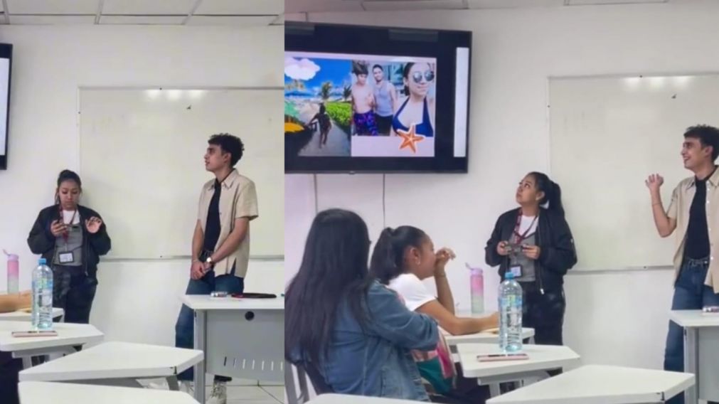 Expuso a su compañera en TikTok y se volvió viral.