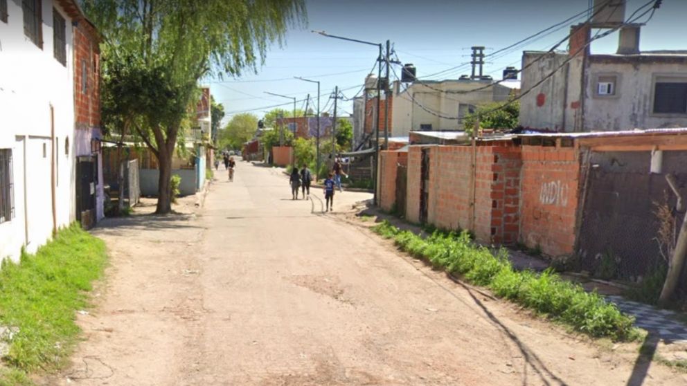 Martín Alberto Maidana fue agredido a disparos en este asentamiento (Google Street View).
