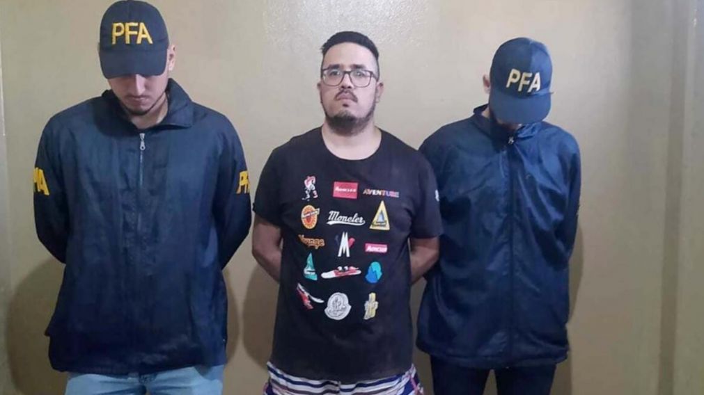 Ariel Máximo "Guille" Cantero, tras el allanamiento en el penal de Marcos Paz (Télam).