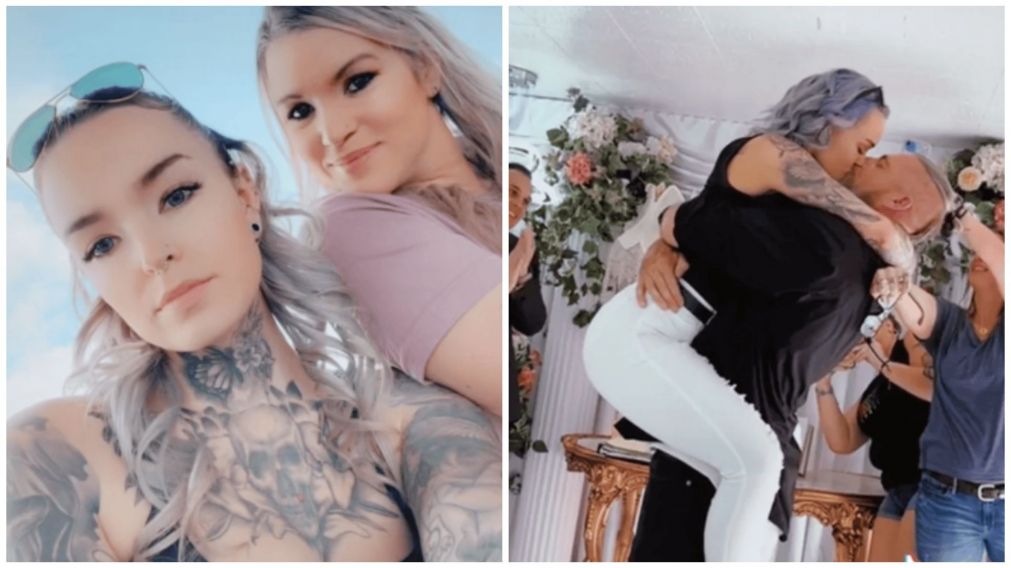 Una piba reveló su casamiento con el padrastro y es viral (TikTok/@christywho_).