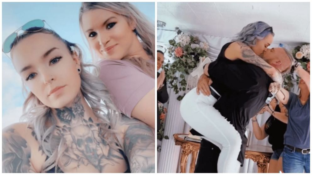 Una piba reveló su casamiento con el padrastro y es viral (TikTok/@christywho_).