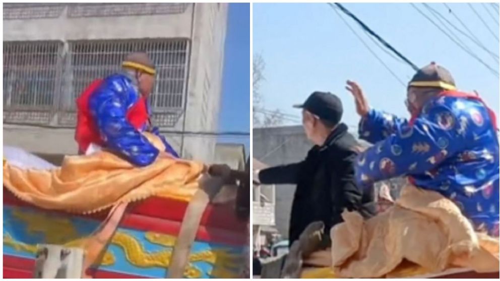 Abuelo chino que fingió su funeral y despertó la polémica.