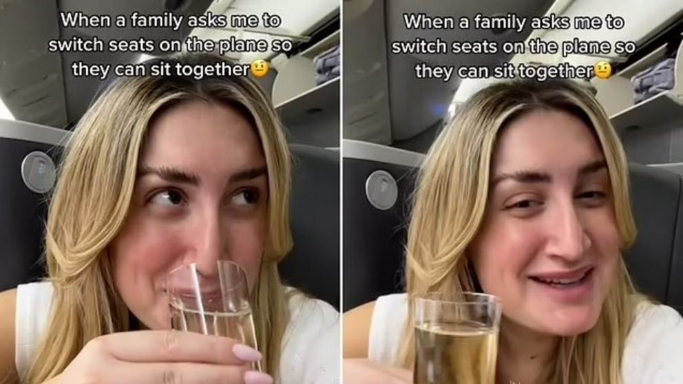 Se negó a darle su asiento en un vuelo a una familia y desató una polémica en las redes (Imagen captura vídeo).