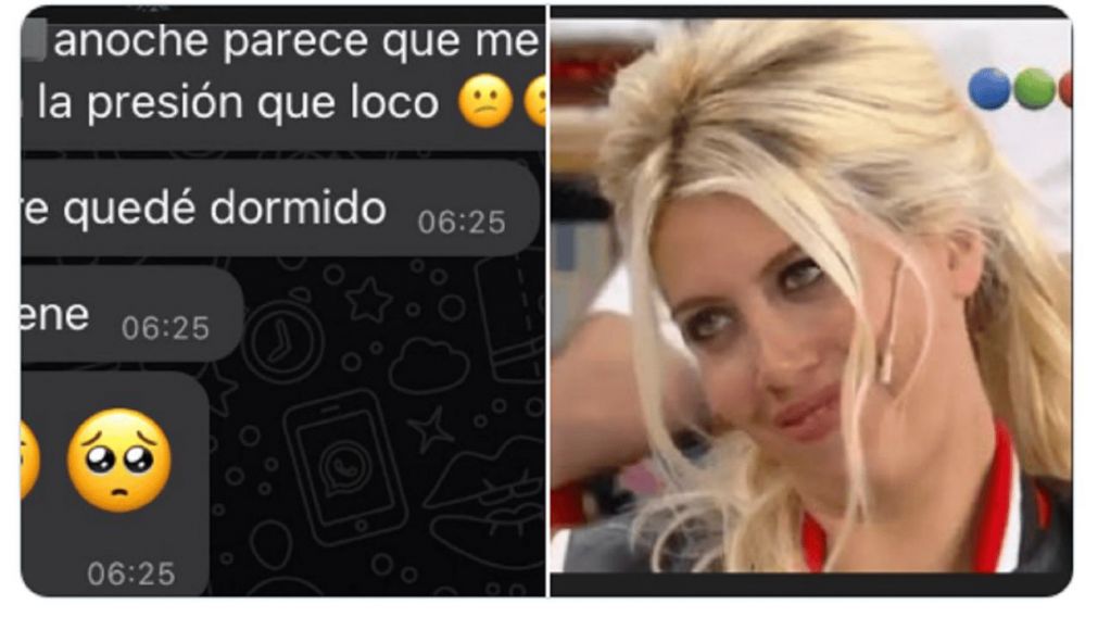 Una joven mostró el insólito chat con su novio y es viral en las redes sociales (Twitter/anagonzalezzm_).
