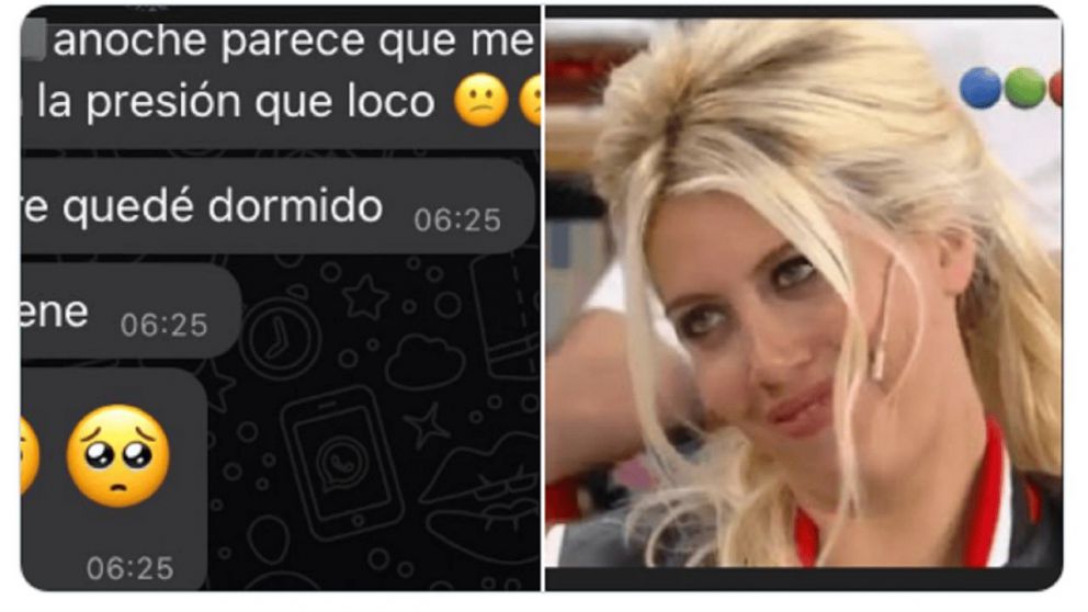 Una joven mostr� el ins�lito chat con su novio y es viral en las redes sociales (Twitter/anagonzalezzm_).