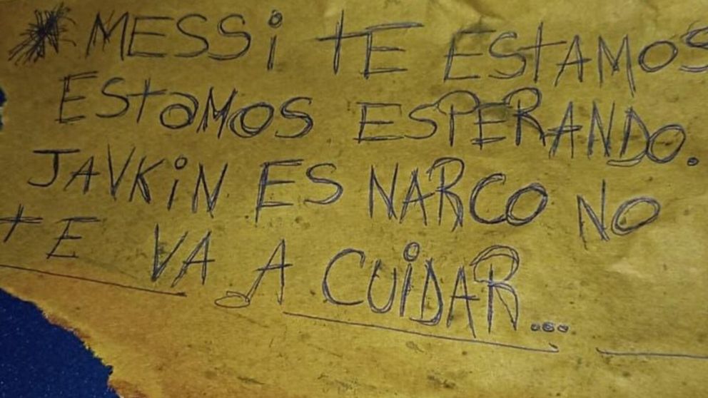 El mensaje dirigido a Lionel Messi.