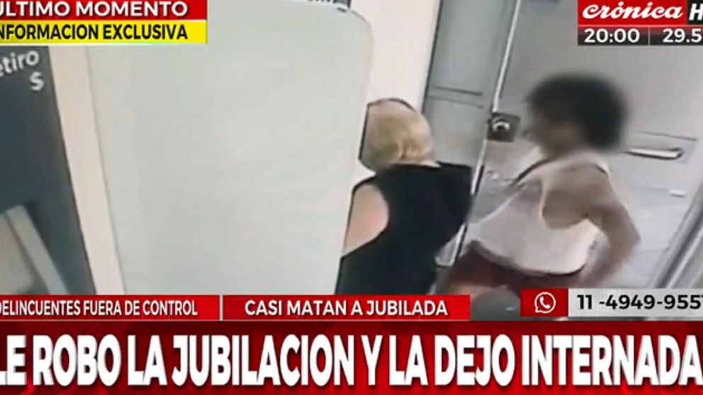 Delincuente dejó inconciente a una mujer mayor para robarle la jubilación (Crónica HD).