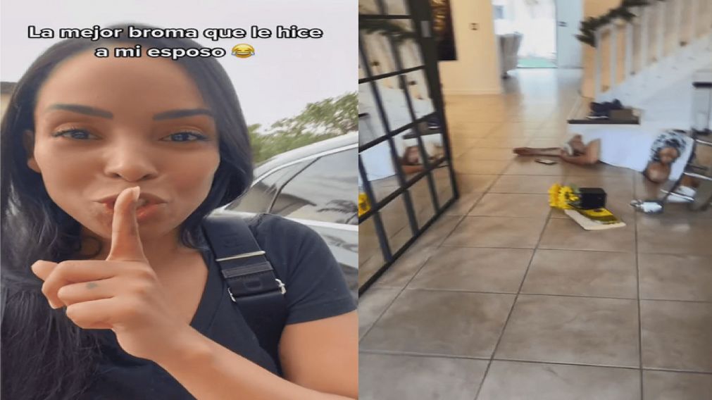 Una usuaria de TikTok le hizo una broma a su marido y la reacción de él fue inesperada.
