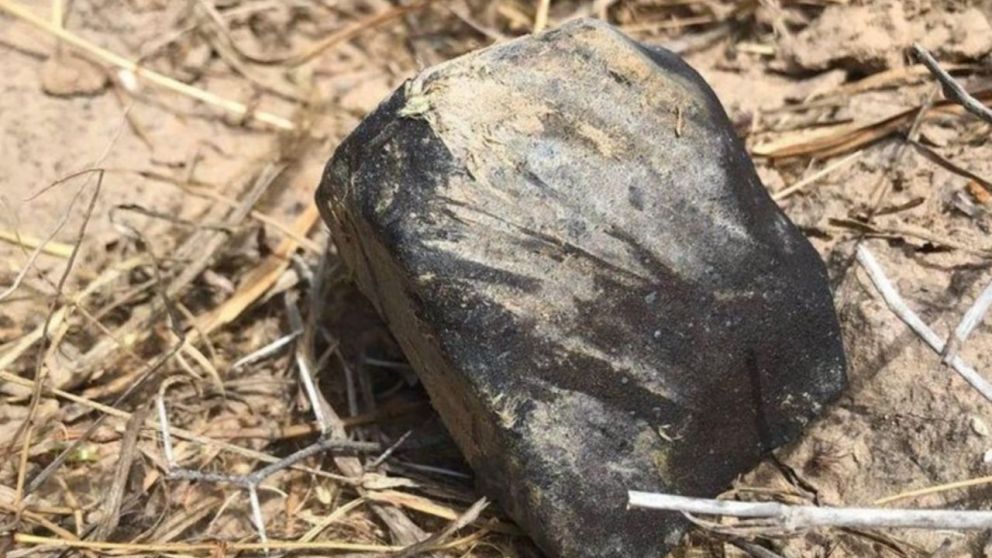 El meteorito que cayó en el estado de Texas (Twitter).
