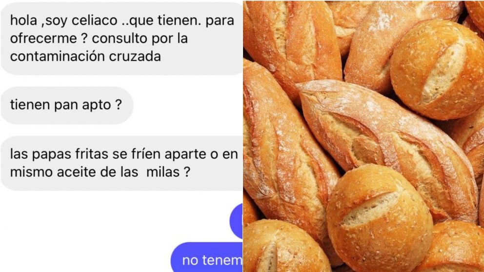 Preguntó en una parrilla si tenían pan apto celíaco, se enojó y "maltrató" a la recepcionista: "El cliente más educado"