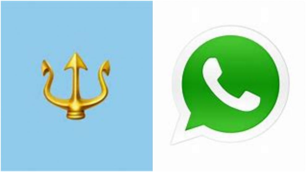 El significado del tridente de WhatsApp