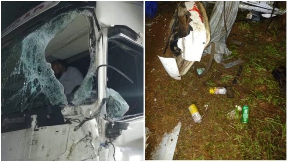 Un hombre terminó detenido tras chocar borracho el camión de su jefe (Foto Misiones Online).