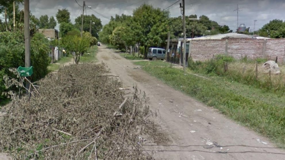 En este barrio ocurrió el crimen de Leonel Ojeda (Google Street View).
