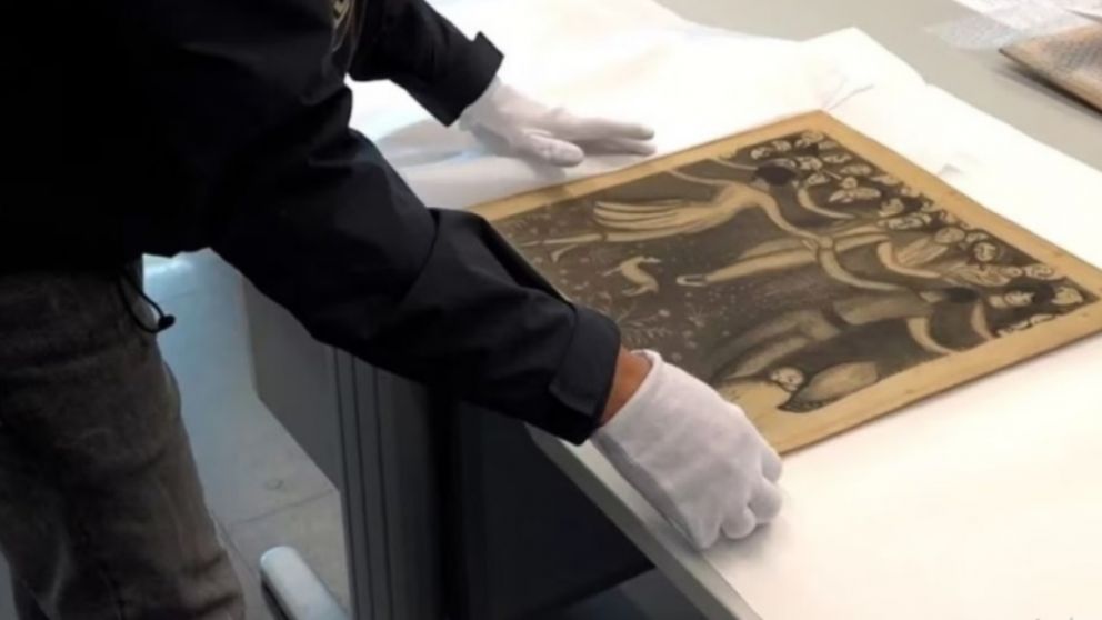 Los dos dibujos robados habían sido realizados por el artista en 1922 para ilustrar un libro