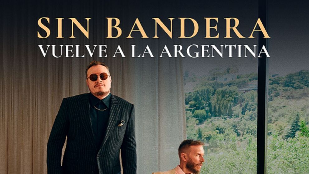 Sin Bandera: el dúo vuelve a la Argentina en junio