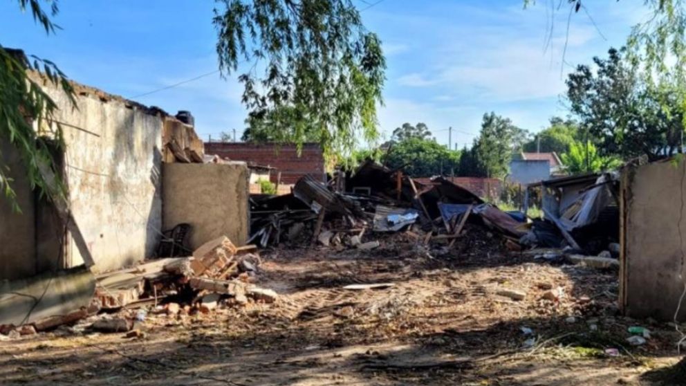 Acá estaba ubicado el búnker utilizado por los delincuentes.
