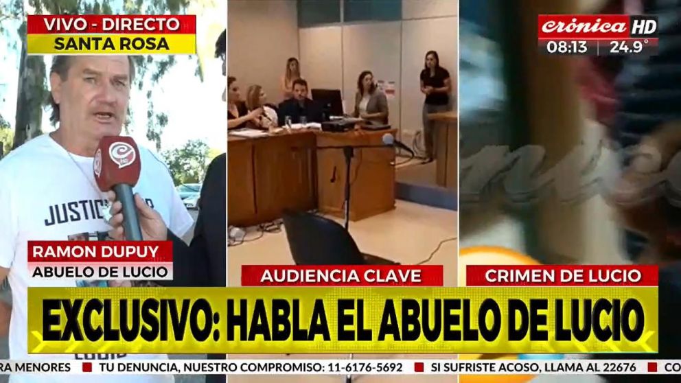 Ramón Dupuy, abuelo de Lucio, habló con Crónica HD.