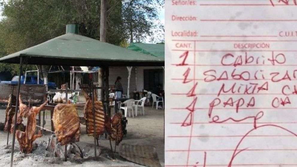 Compraron comida sobre la ruta y ticket los dejó helados.