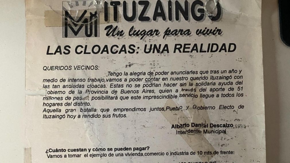 Vecinos de Ituzaingó hartos de vivir sin agua potable ni cloacas.