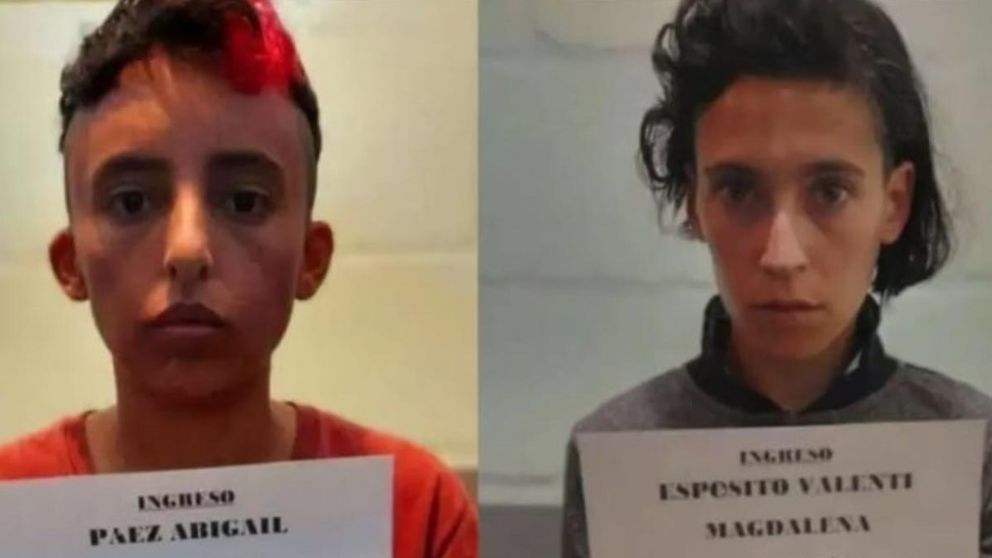 Abigail Páez y Magdalena Espósito Valenti, las dos acusadas por el crimen de Lucio Dupuy.