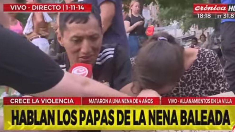 Los padres de la menor asesinada hablaron con Cr�nica HD. 