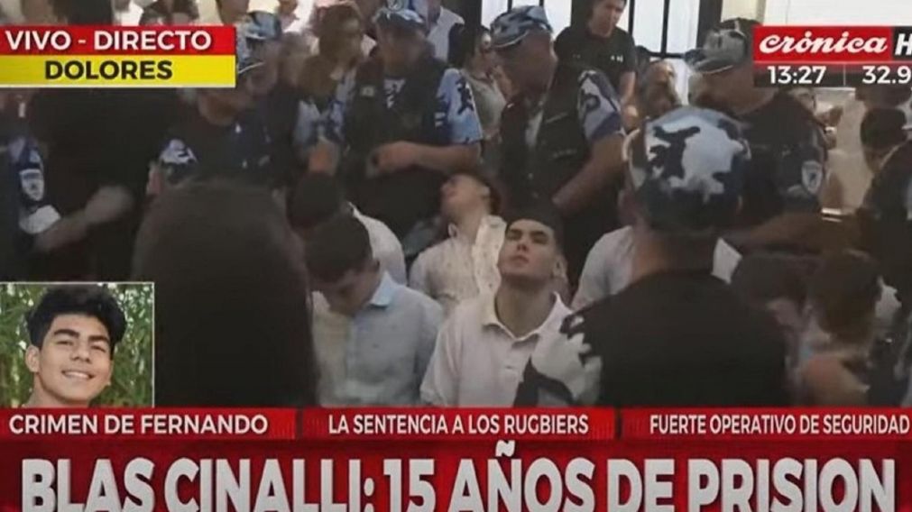 M�ximo Thomsen sufri� una descompensaci�n durante la lectura de la condena por el crimen de Fernando B�ez Sosa