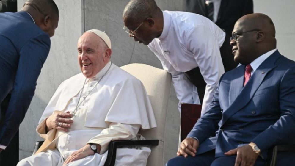 El papa Francisco está en el Congo, en medio de su gira de seis días por Africa.