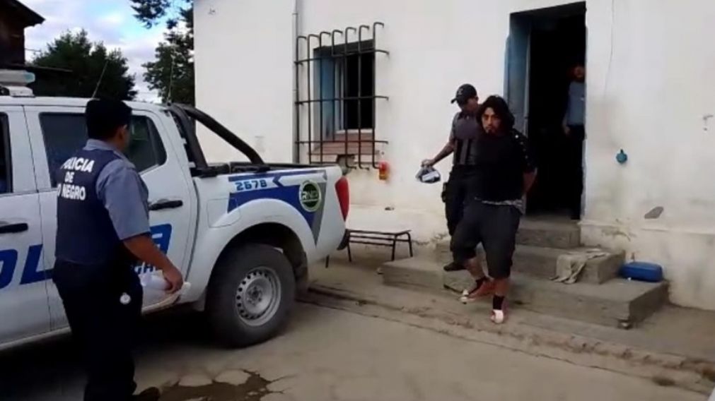 Facundo Jones Huala fue detenido este lunes en la ciudad rionegrina de El Bolsón (Gentileza ElCiudadanoWeb.com).