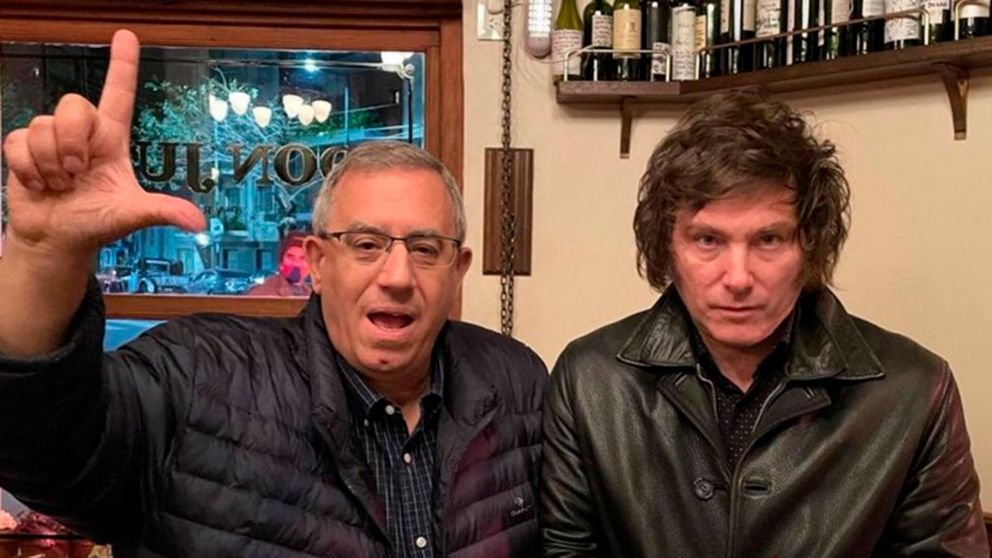 Maslatón y Milei, en los viejos tiempos.