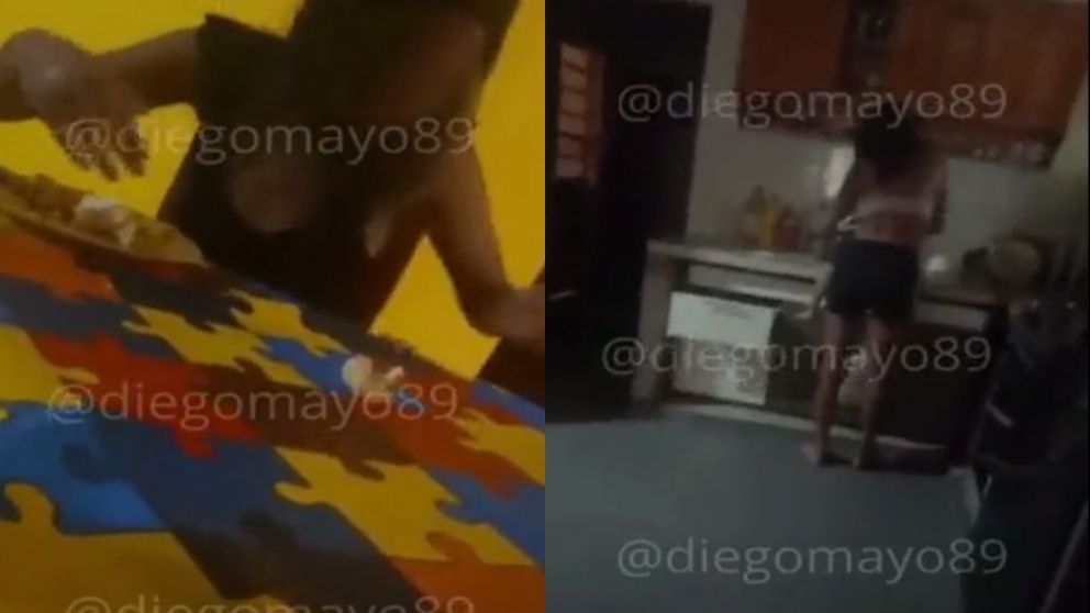 El violento episodio ocurri� en La Plata y qued� grabado por la t�a de la criatura