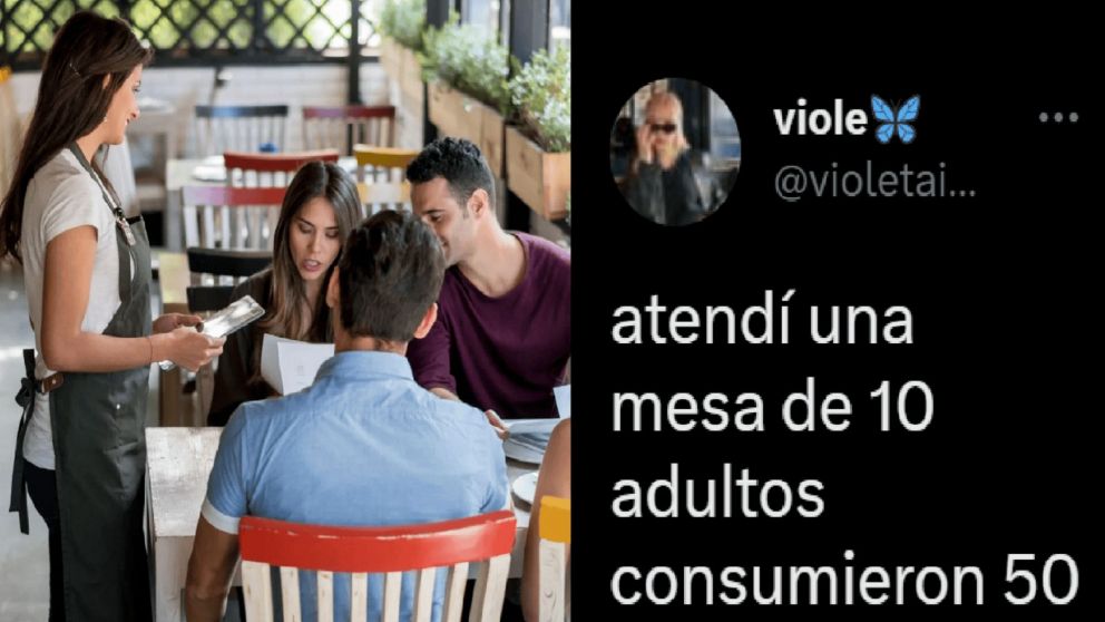 Una moza se quejó de un grupo de clientes y se volvió viral en Twitter.