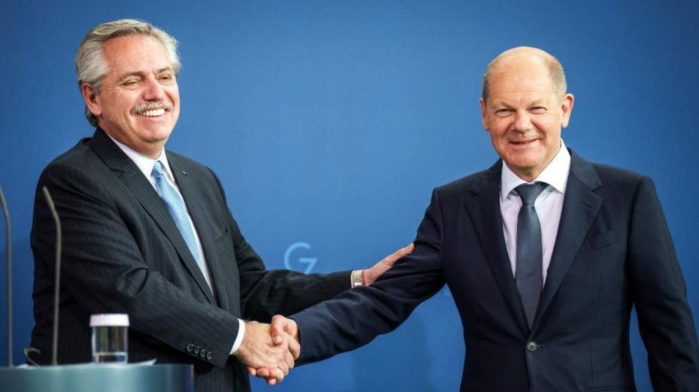 Alberto Fern�ndez estar� este s�bado nuevamente cara a cara con Olaf Scholz, el canciller alem�n (Archivo).