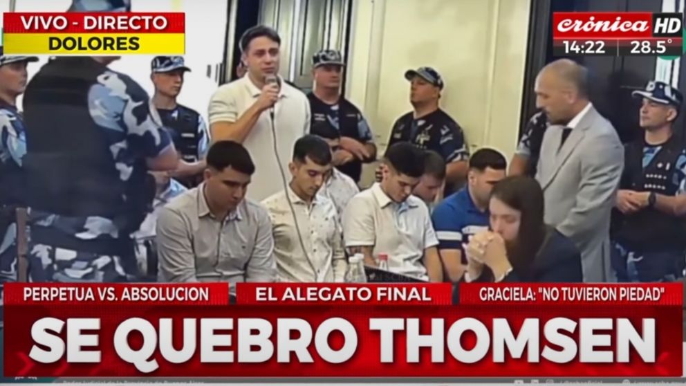 La palabra de Máximo Thomsen en este jueves de alegatos.