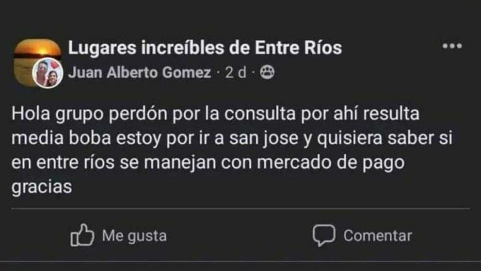 Preguntó si en Entre Ríos usaban Mercado Pago y se burlaron: "Pagamos con gallinas y damos vuelto con huevos"