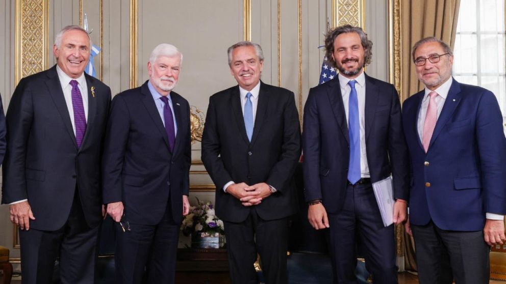 En Cancillería se reunieron Mark Stanley, Dodd, Fernández, Cafiero y Argüello.