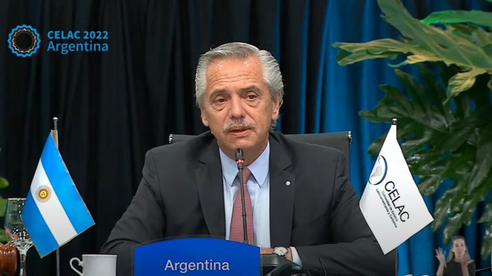 Alberto Fern�ndez abri� la cumbre de la CELAC en Buenos Aires.
