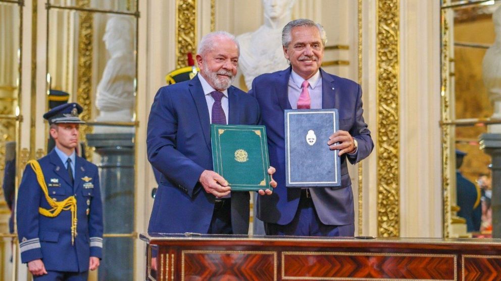Lula y Alberto Fernández volverán a estar cara a cara este martes en el marco de la cumbre de la CELAC (Gentileza @LulaOficial/Twitter).