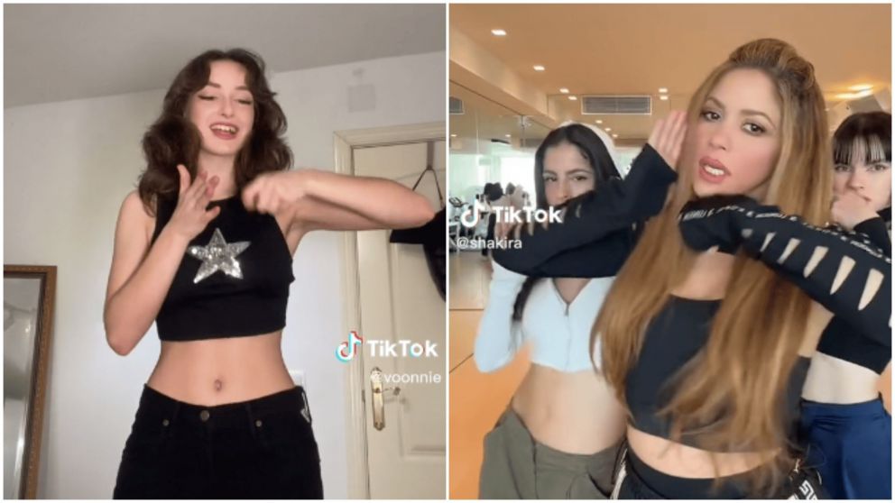 Una bailarina acus� a Shakira de plagio y le pidi� que reconozca su coreograf�a (Tiktok/@voonnie).