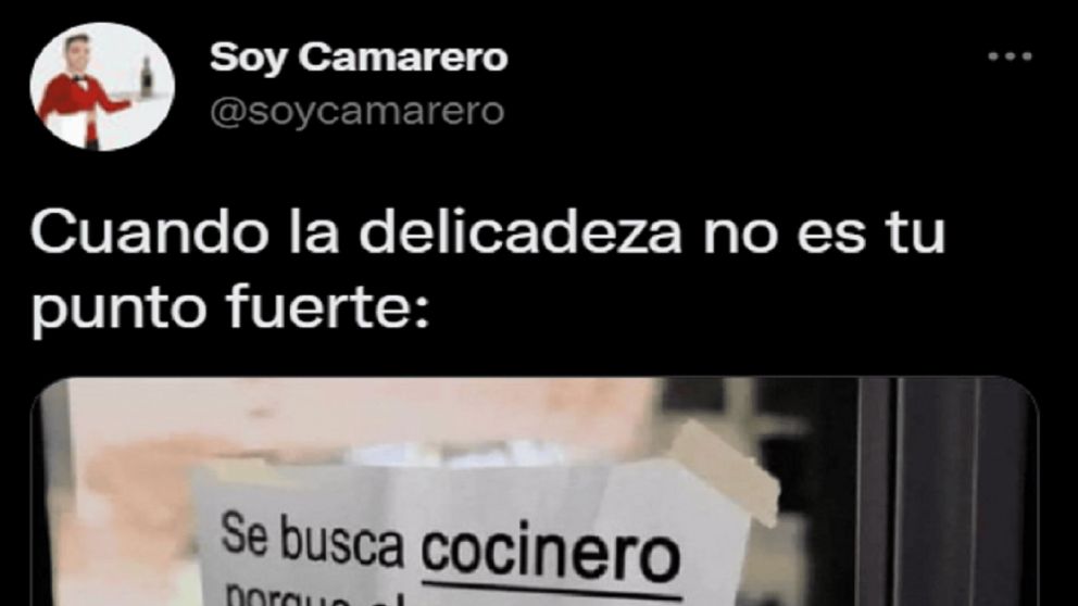 Un usuario de Twitter comparti� la incre�ble propuesta de trabajo de un restaurante.