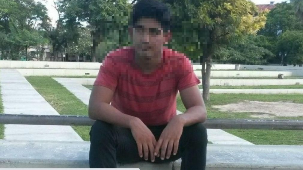 El joven que encontr� a su hermano ahorcado (Gentileza Nuevo Diario Web).