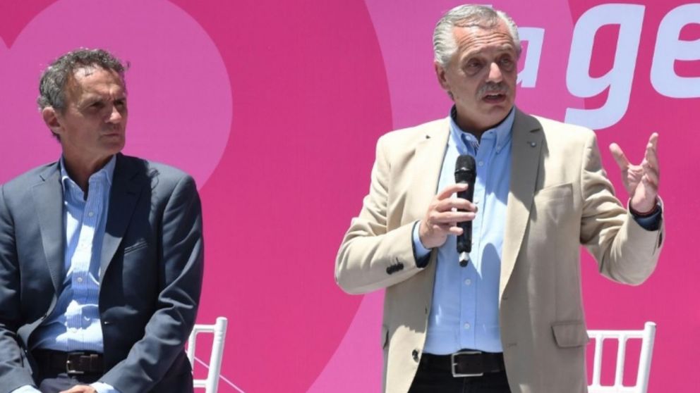 En la inauguración de este jueves, Alberto Fernández estará nuevamente acompañado por Gabriel Katopodis (Télam/Archivo).