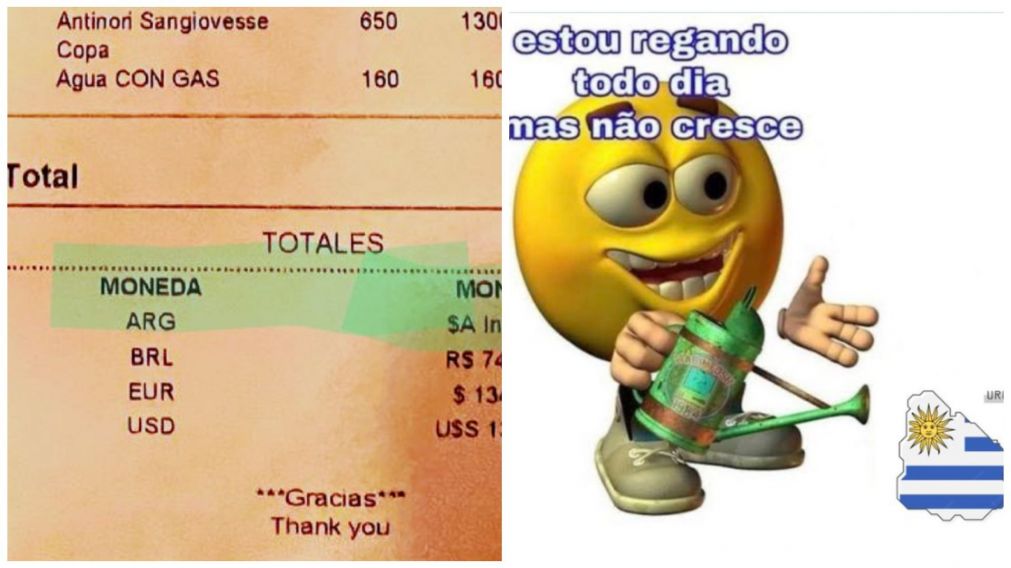 Ticket en un comercio de Uruguay es viral y desató desopilantes reacciones (Twitter/@brujodegalileo).