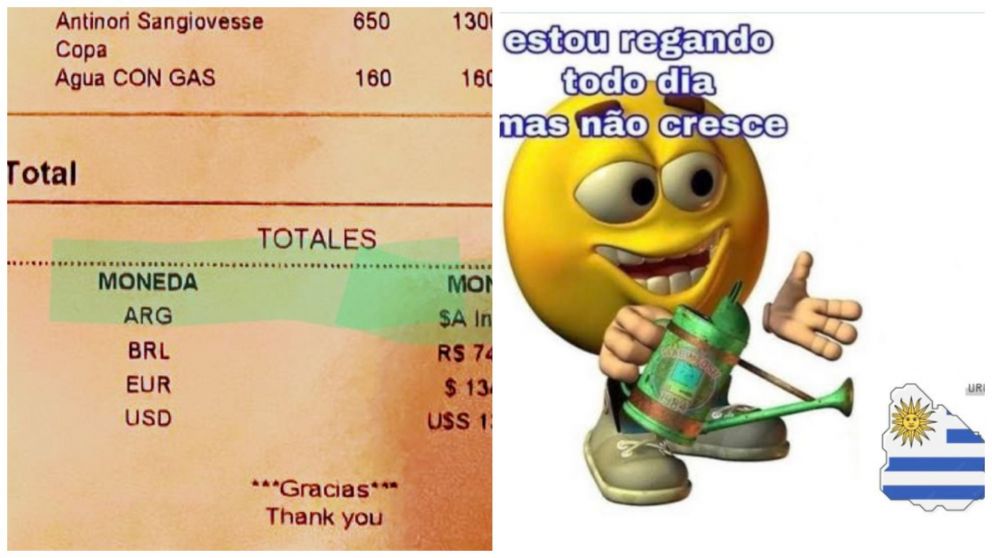 Ticket en un comercio de Uruguay es viral y desató desopilantes reacciones (Twitter/@brujodegalileo).