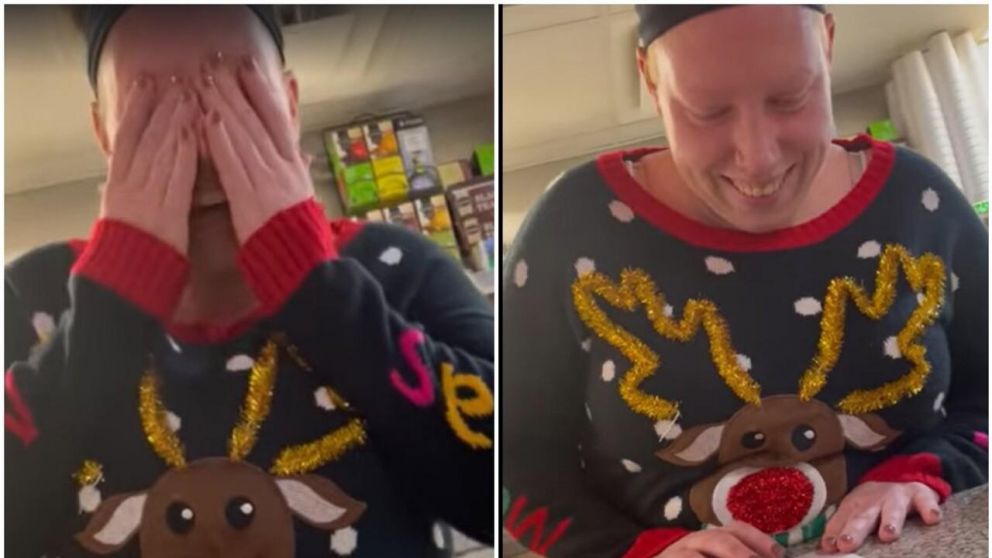 La mesera del restaurante no podía creer que lo que estaba sucediendo era real.