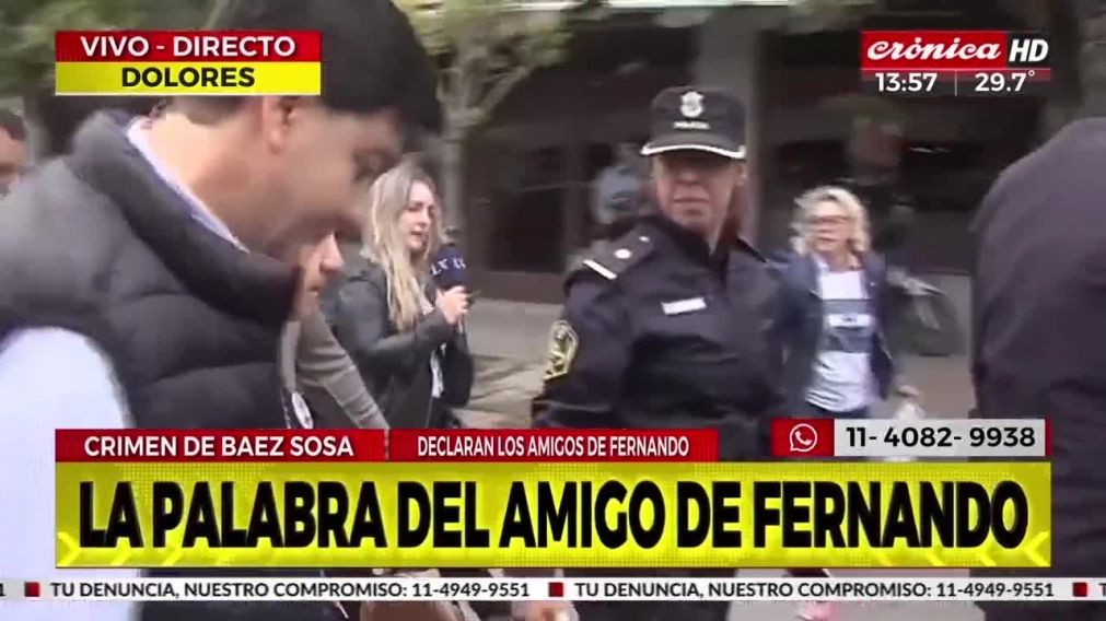 Declaró uno de los mejores amigos de Fernando Báez Sosa y detalló el crimen: "Lo único que pido es justicia"