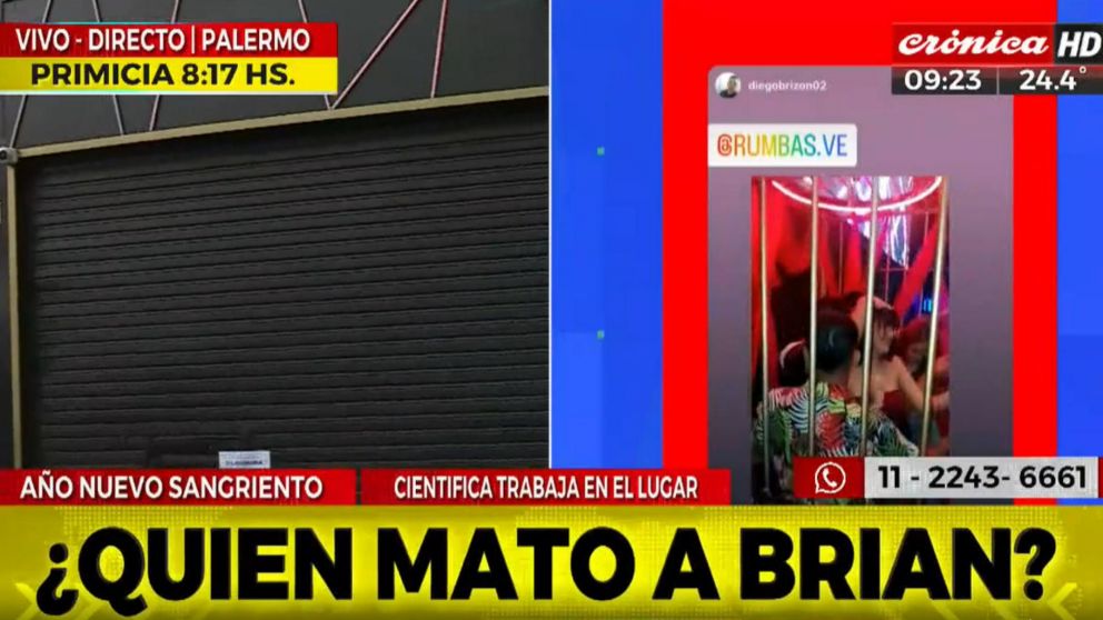 Asesinaron a un joven en Palermo y buscan al acusado, que sigue prófugo (Crónica HD).