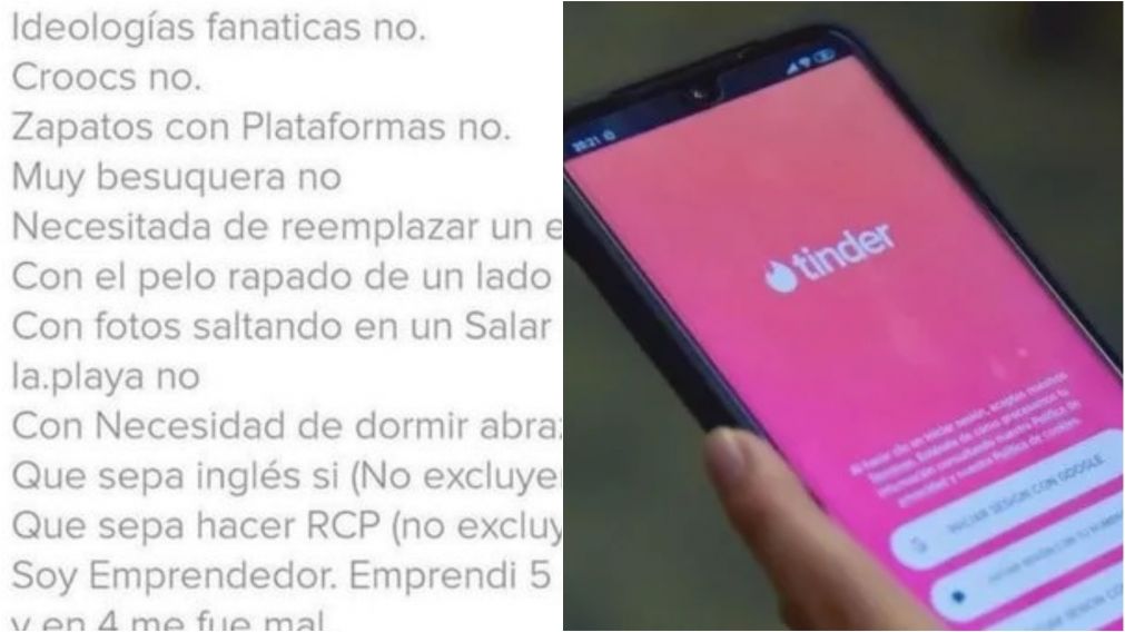 El menos exigente: el escandaloso perfil de Tinder lleno de condiciones que hizo estallar a los usuarios