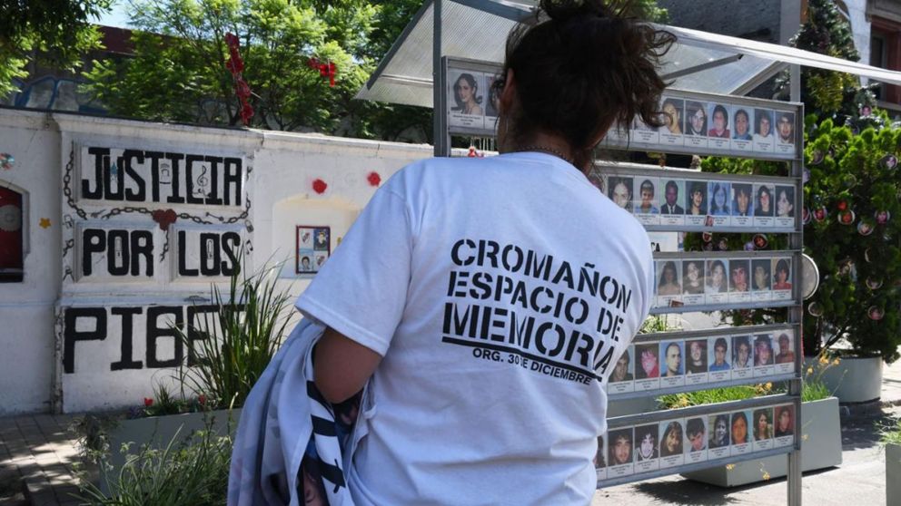 Actos por el aniversario de Cromañon. Foto Télam