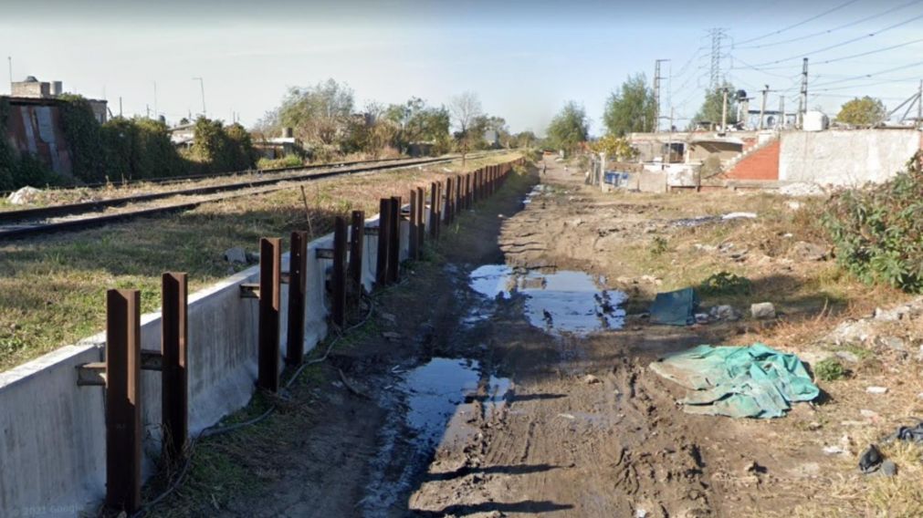 En este lugar fue hallado el cuerpo acuchillado de la víctima.